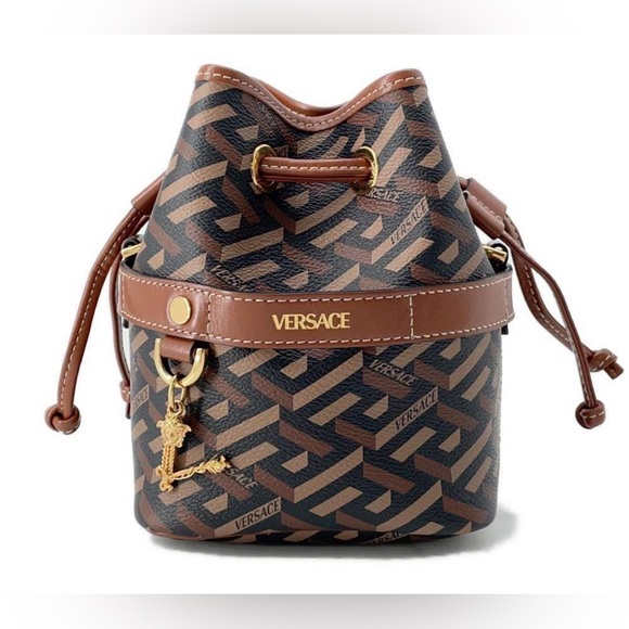 Versace Handbags - Versace La Greca Bucket Bag